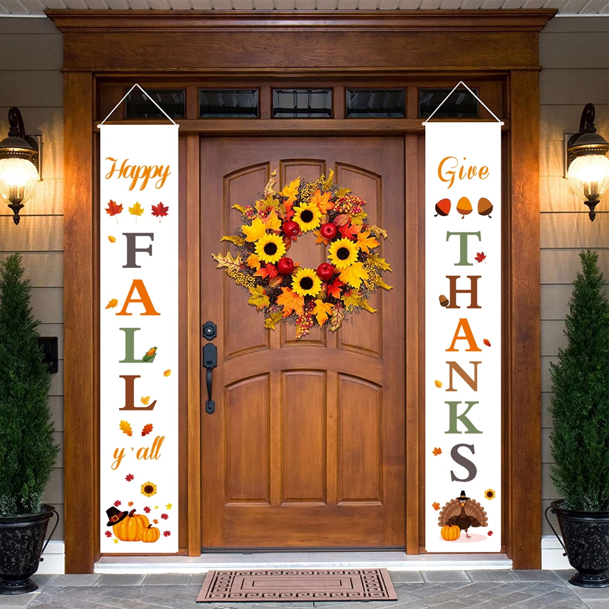 Happy Fall Porch Signs Fall for Outdoors