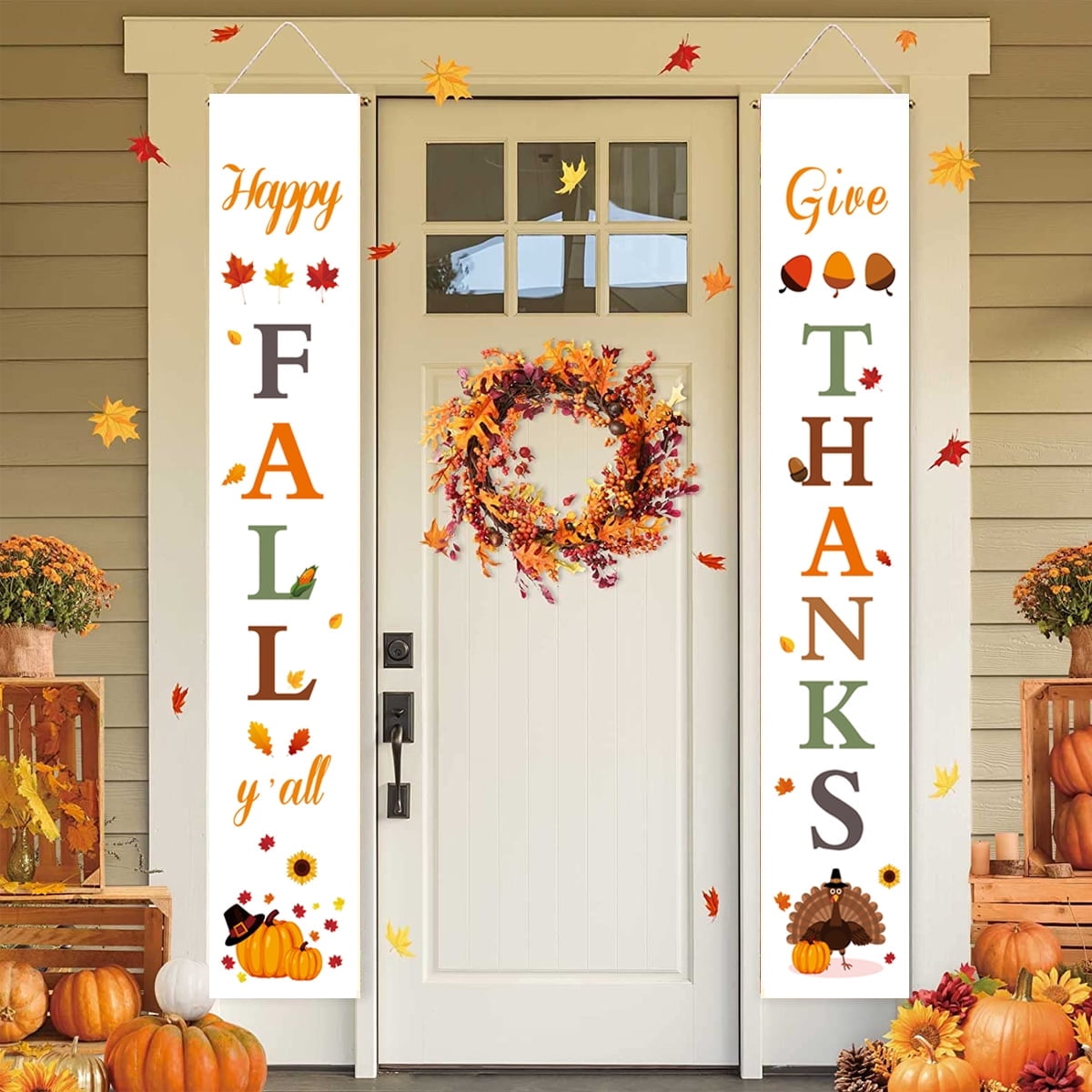Happy Fall Porch Signs Fall for Outdoors