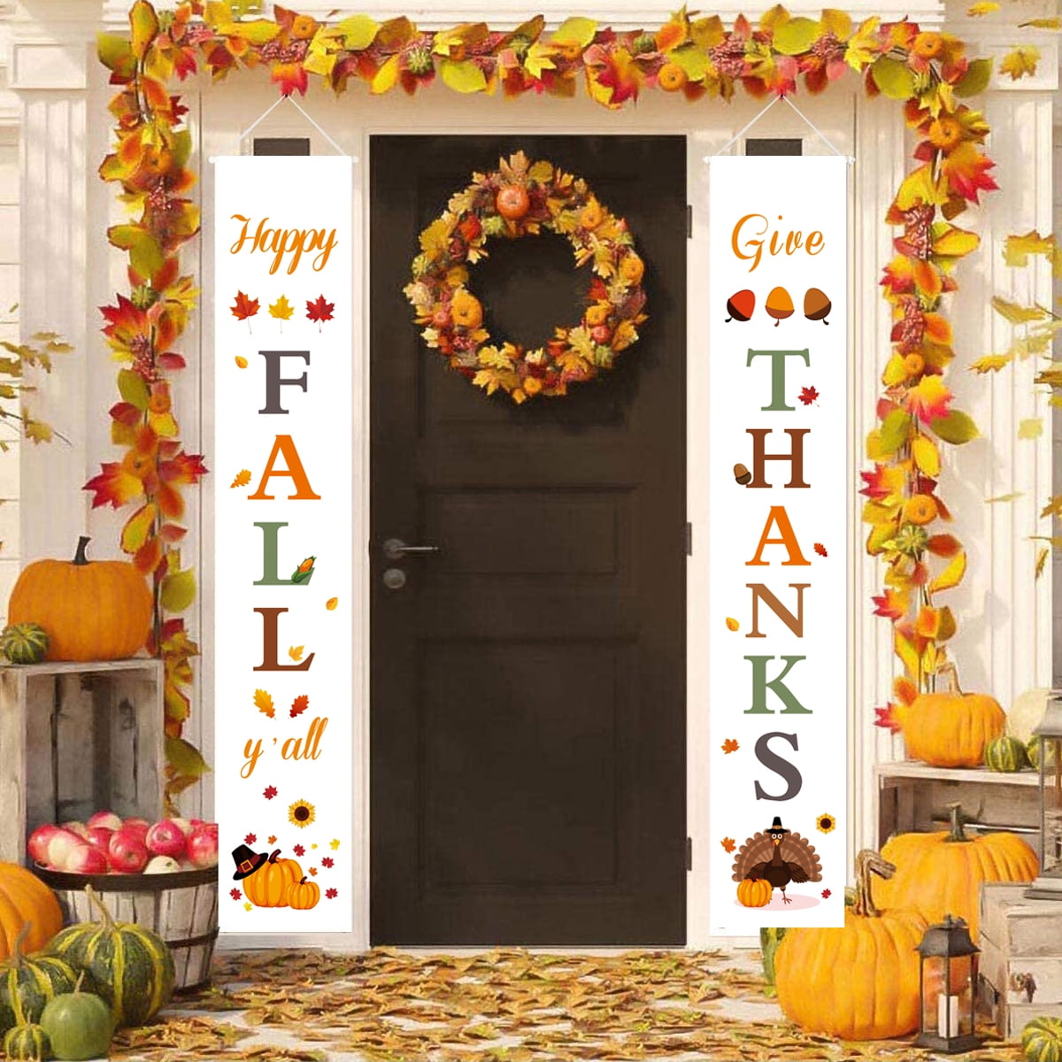 Happy Fall Porch Signs Fall for Outdoors