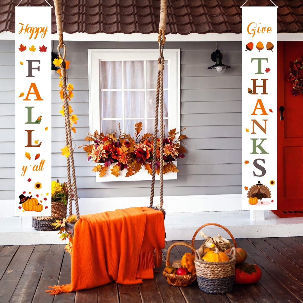 Happy Fall Porch Signs Fall for Outdoors