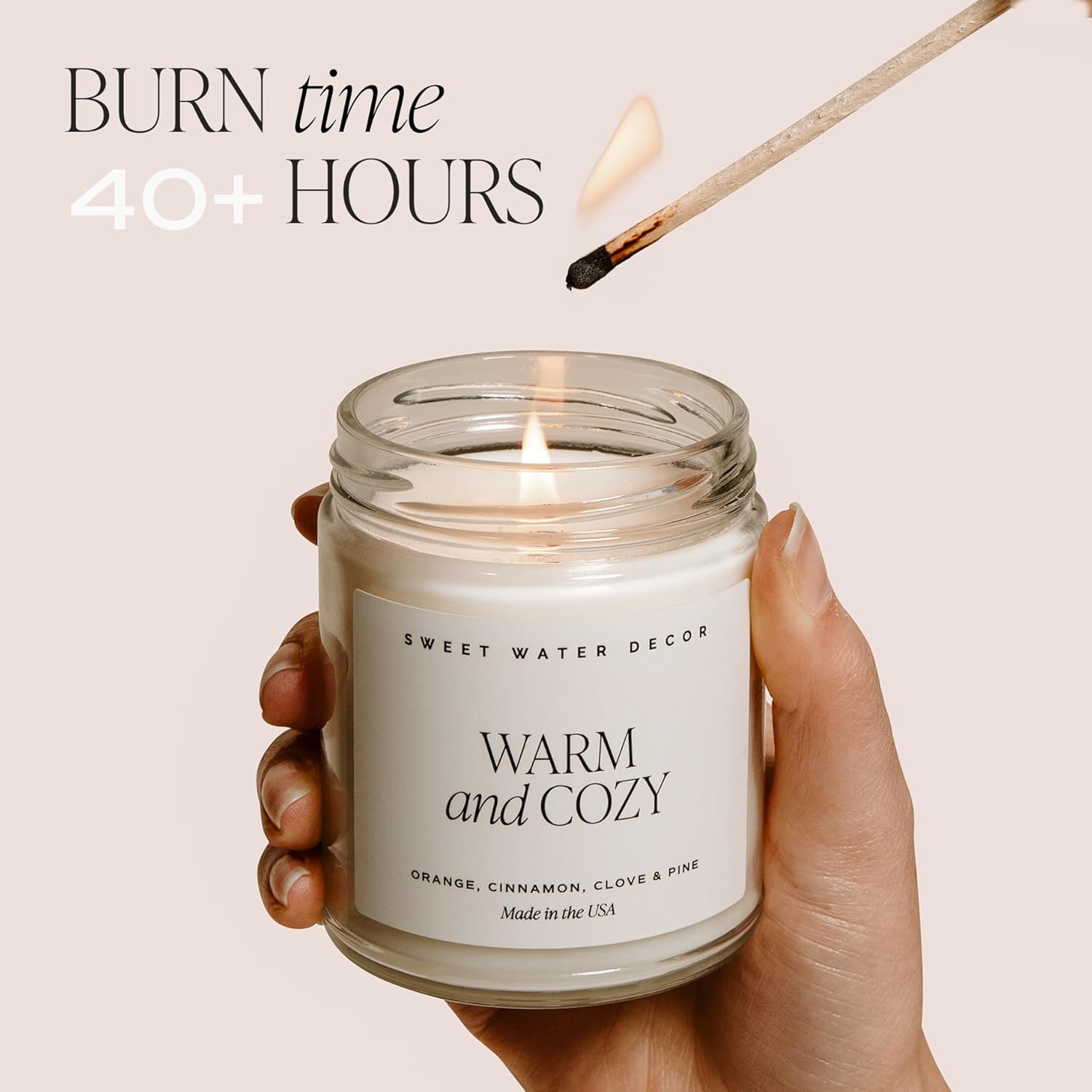 Cozy Season Candle - Woods, Warm Spice, and Citrus Autumn Scented 