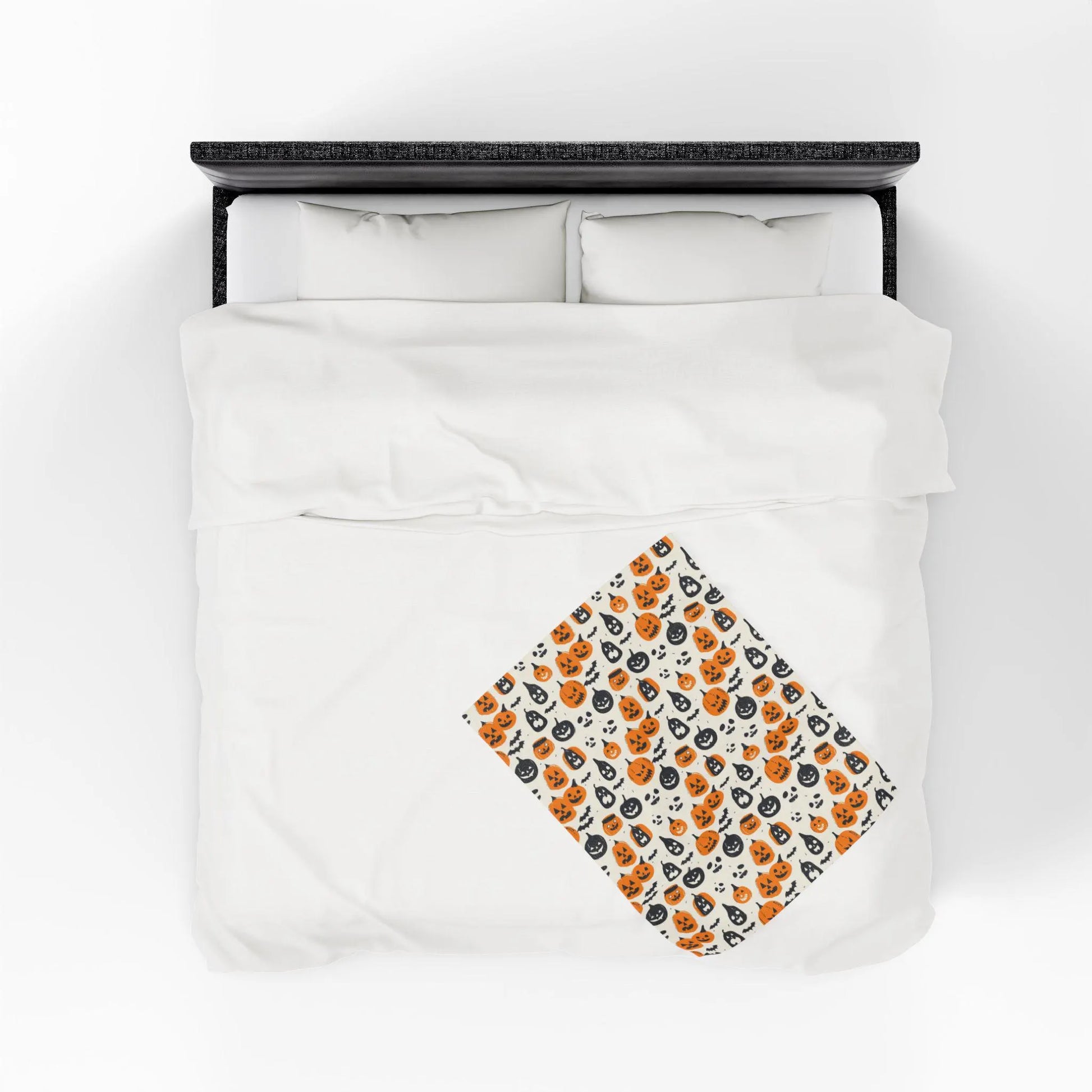 Halloween Couch Throw Blanket | Halloween Blanket with Pumpkin Print | Halloween Home Decor Soft Blanket | Pumpkin Halloween Blanket