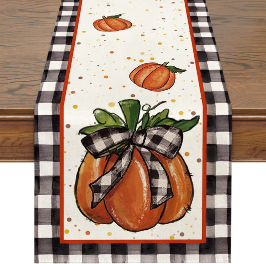 Fall Decor Thanksgiving Table Runner (13"X 70")