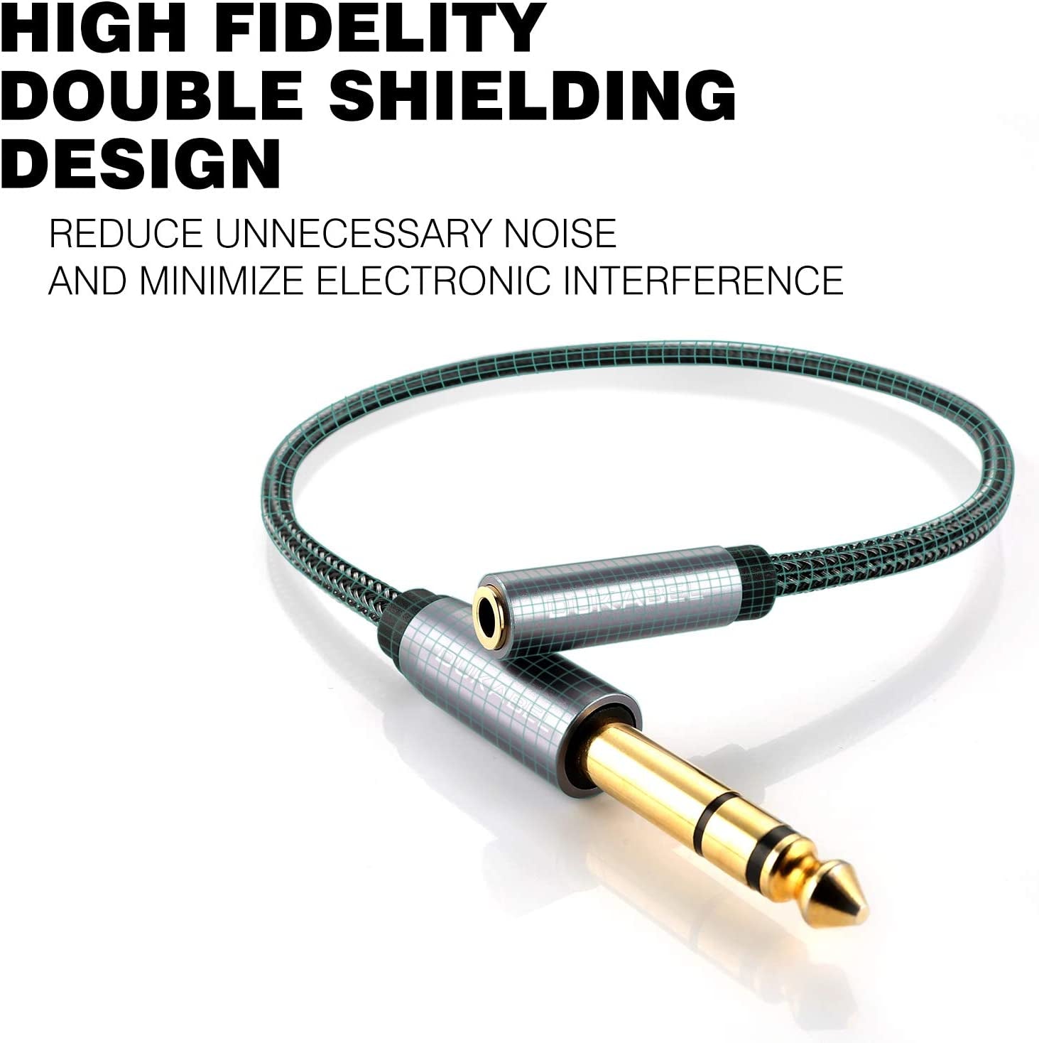 Topseries 6.35Mm (1/4 Inch Male) to 3.5Mm (1/8 Inch Female) Headphone Jack Adapter